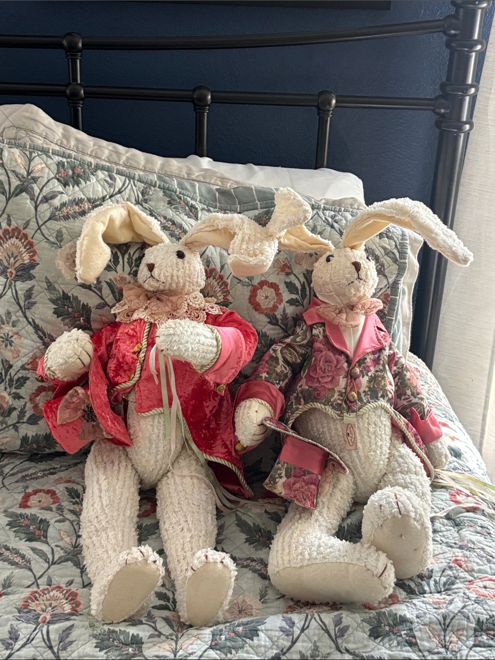 Mark Roberts 20” Easter/Spring Rabbit Pair – Collectible Decor